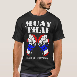 Boxning Hand Kickboxning Konsten att 8 lemmar Muay T Shirt