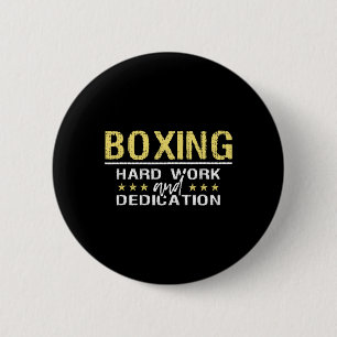 Boxning Hårt Arbete Och Dedikation - Kickboxningsg Knapp