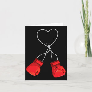 Boxning Kärlek Hjarta Handskor Boxare Alla hjärtan Kort