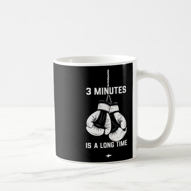 Boxning Kickboxning Boxare 3 minuter är en lång st Kaffemugg (Höger)