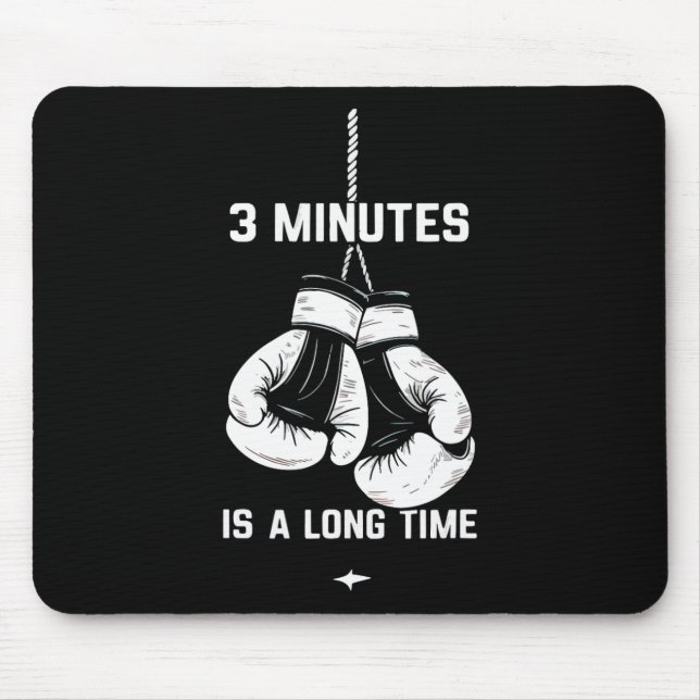 Boxning Kickboxning Boxare 3 minuter är en lång st Musmatta (Framsidan)