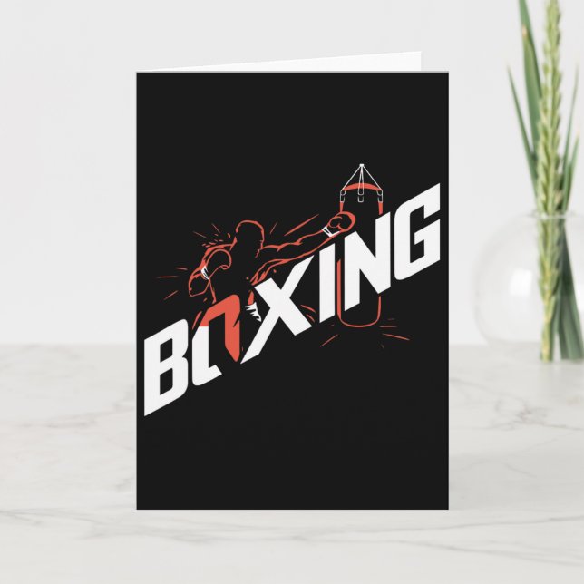 Boxning Kickboxning Boxning Älskare Boxare  Kort (Framsida)