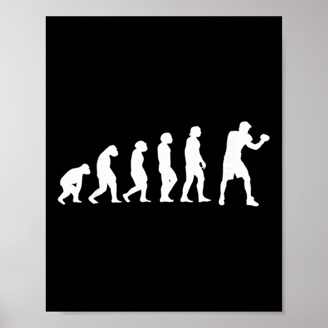 Boxning Kickboxning Evolution Boxning Fight Boxare Poster (Framsidan)
