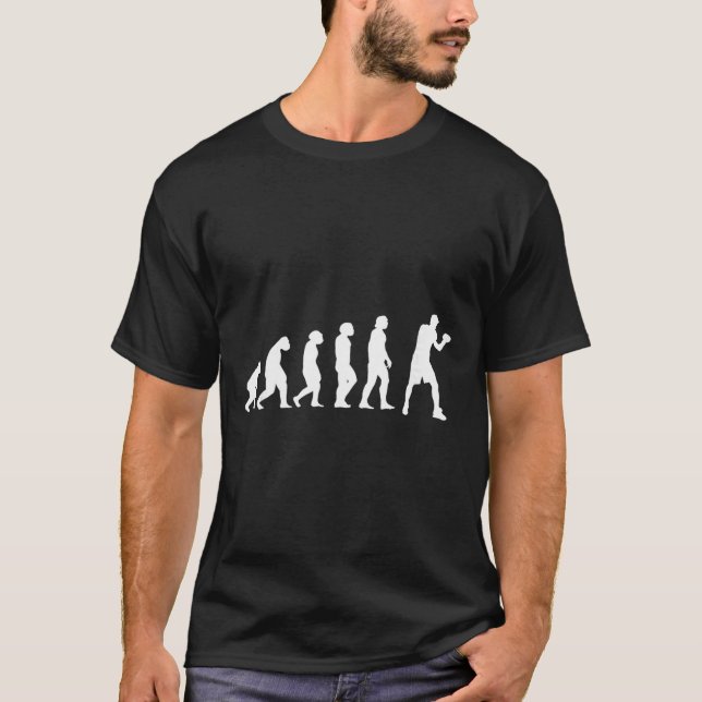 Boxning Kickboxning Evolution Boxning Fight Boxare T Shirt (Framsida)