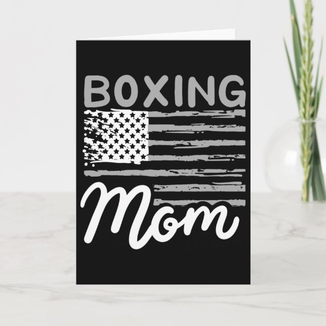 Boxning Mamma Boxning Mor Kickboxning Mamma Mama M Kort (Framsida)