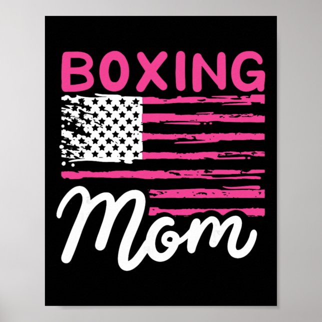 Boxning Mamma Boxning Mor Kickboxning Mamma Mama S Poster (Framsidan)