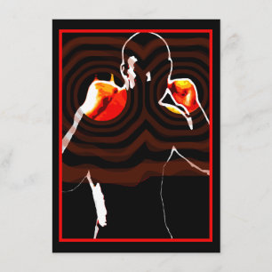 boxning med knytnävar av eld inbjudningar