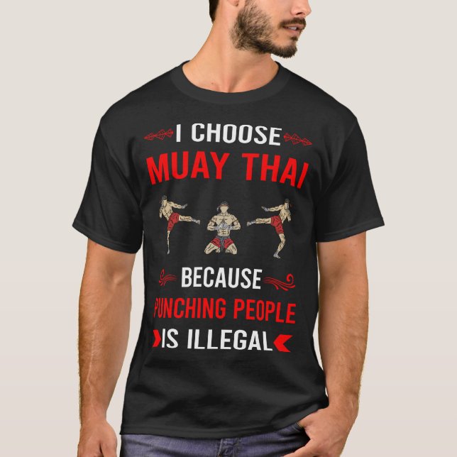 Boxning Muay Thai T Shirt (Framsida)