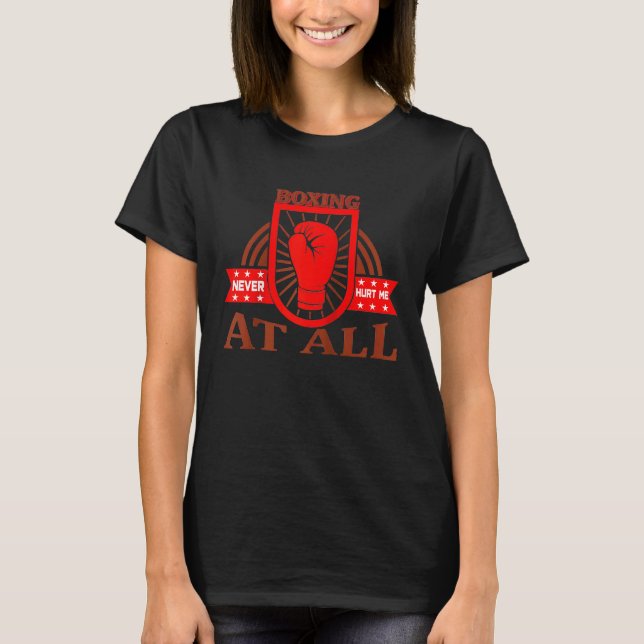 Boxning Skadar Aldrigalls Boxing Legend Raglan Bas T Shirt (Framsida)