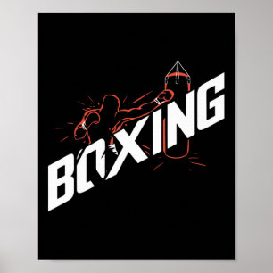 Boxning Slagsmål Byg Boxning Kickboxning Boxningsä Poster