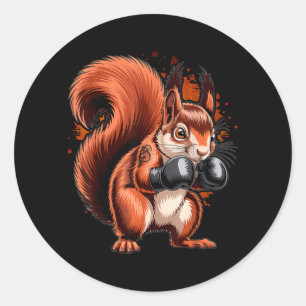 Boxning Squirrel Boxarhandskar Kickboxning MMA Runt Klistermärke