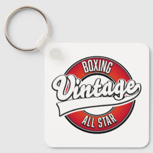 Boxning Vintage All star logotyp Nyckelring