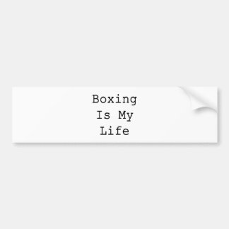 Boxningen är mitt liv bildekal