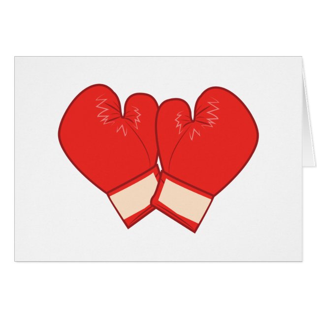 Boxninghandskar Hälsningskort (Framsidan Horizontal)
