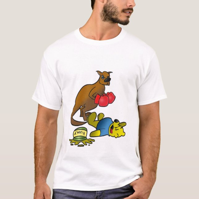 Boxningkänguru (rengöringen) t shirt (Framsida)