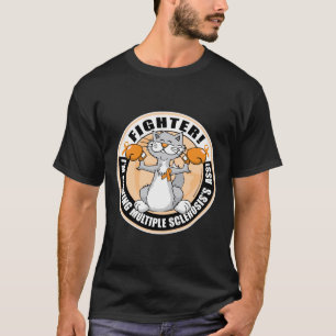 Boxningkatt för åtskillig Sclerosis T-shirt