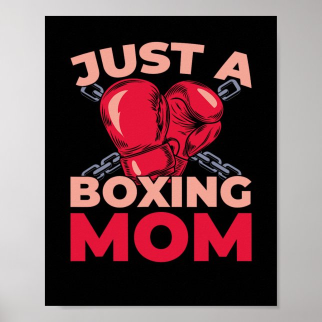 Boxnings Boxare Fighter Handskor - Sparring Bara E Poster (Framsidan)