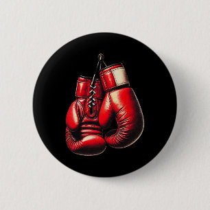Boxnings Handskor Röd Boxning Sport Boxare Kickbox Knapp