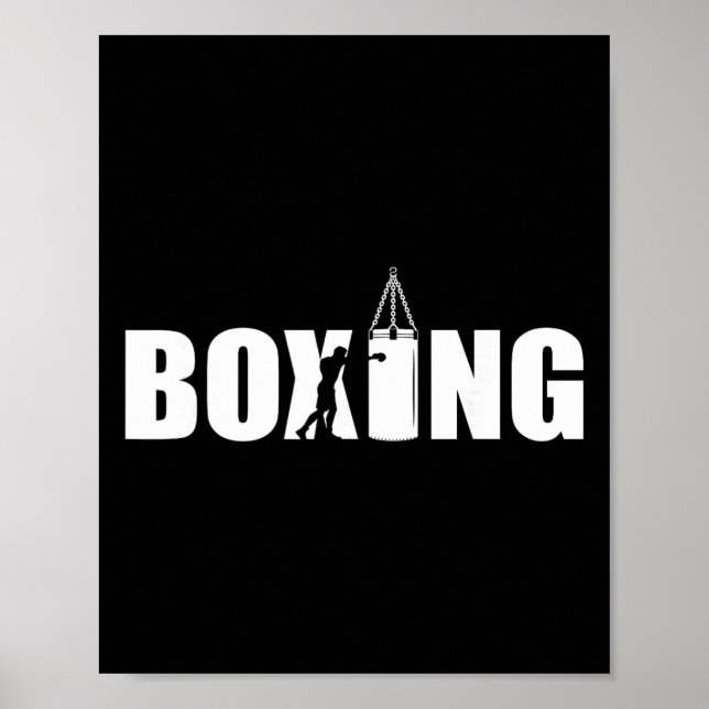 Boxningsälskare Gym Boxare Kickboxning Kickboxare  Poster (Framsidan)