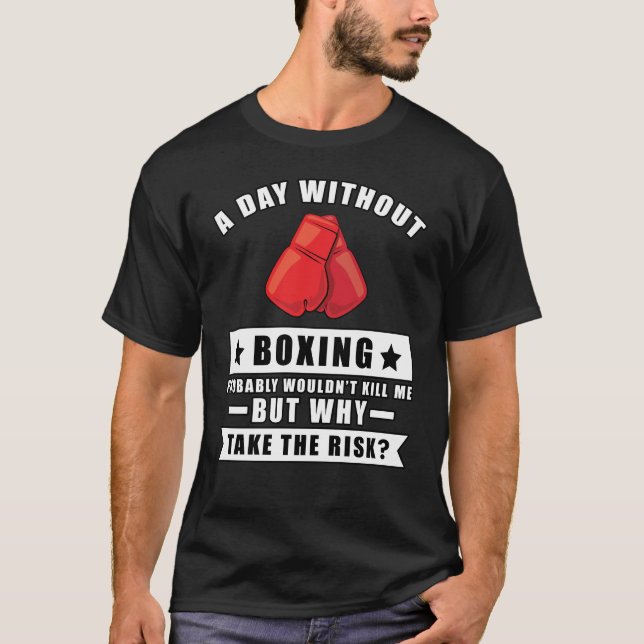 Boxningsdesign T Shirt (Framsida)