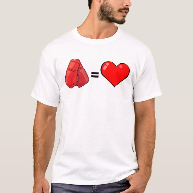 Boxningsdesign T Shirt (Framsida)