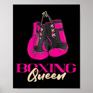 Boxningsdrottning Kickboxare Kickboxning Boxnings Poster