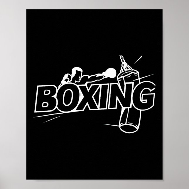 Boxningsfighters Boxning Kickboxning Boxningsälska Poster (Framsidan)
