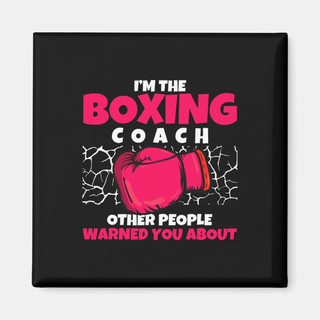Boxningsklubb Tränare för boxare kickboxning Boxni Magnet (Framsidan)