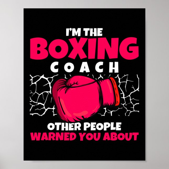 Boxningsklubb Tränare för boxare Kickboxning Boxni Poster (Framsidan)