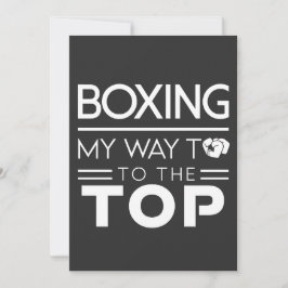 Boxningsmotivation Citat Fet Minimal Typografi Julkort