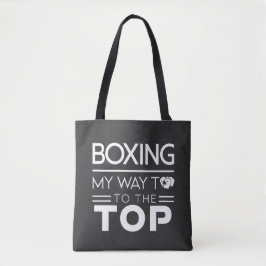 Boxningsmotivation Citat Fet Minimal Typografi Tygkasse