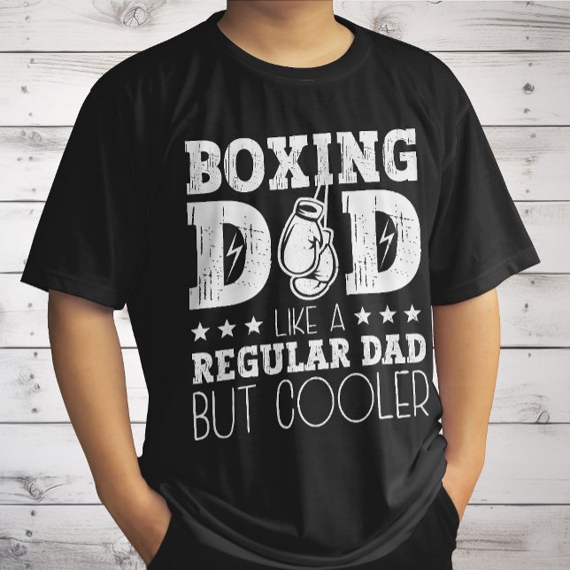Boxningspappa som en vanlig pappa men coolare t shirt (Skapare uppladdad)
