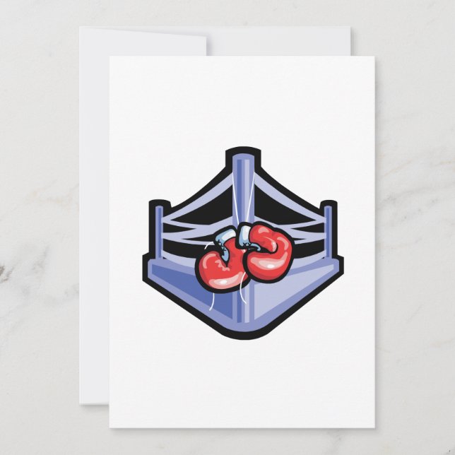 Boxningsring Inbjudningar (Framsida)