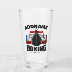 Boxningsring LÄGG TILL NAMN Boxare Gym Speed Bag Glaskopp