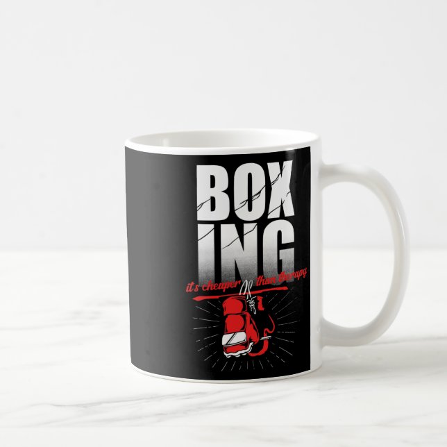 Boxningsterapi Kickboxning Boxare  Kaffemugg (Höger)