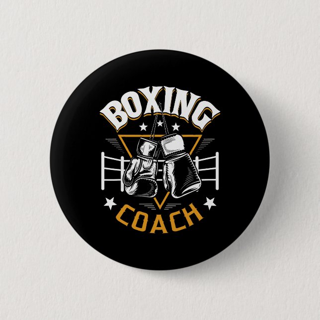 Boxningstränare - Kickboxning Kickboxare Gym Boxar Knapp (Framsida)