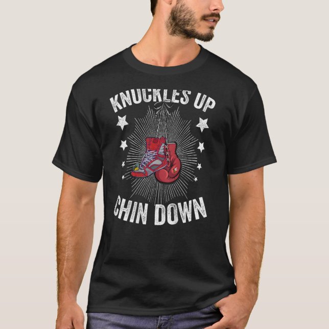 Boxningsträningskläder Box Sport  Fighter BAKTRYCK T Shirt (Framsida)