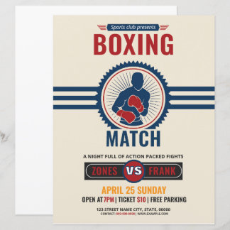 Boxningsturnering Flyer Mall