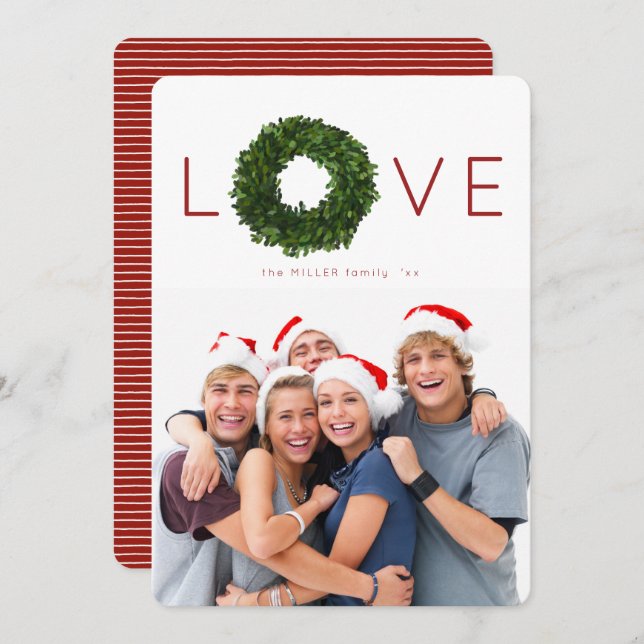 Boxwood God God Jul - Helgdag - kort (Fram/baksida)