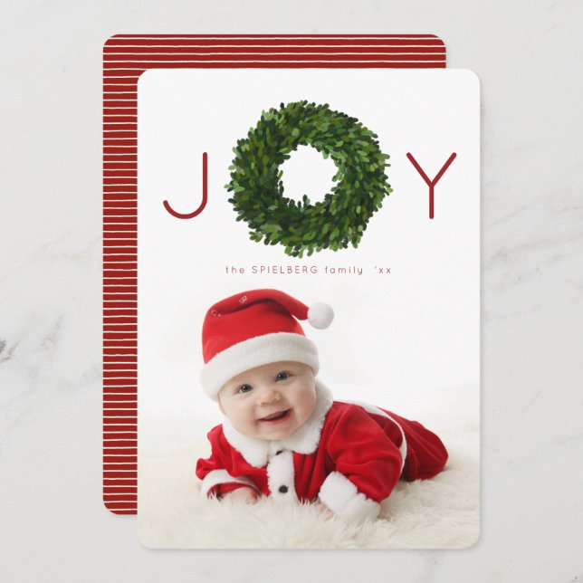 Boxwood God God Jul - Helgdag - kort (Fram/baksida)