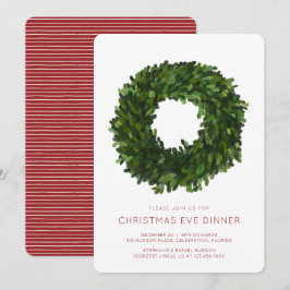 Boxwood God Jul Julfest Inbjudningar