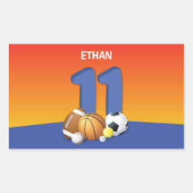 Boy 11 Birthday Sports Bollar