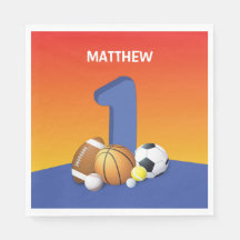 Boy 1st Birthday Sports Bollar