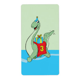 Boy, 3:e födelsedagen Dinosaur Fraktsedel