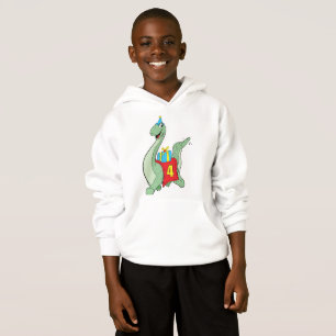 Boy, 4e födelsedagen Dinosaur T Shirt