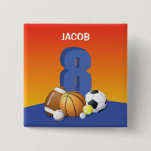 Boy 8th Birthday Sports Bollar