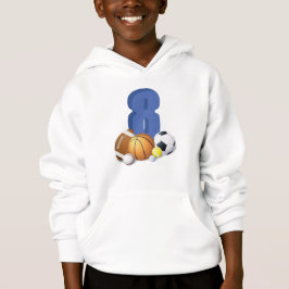 Boy 8th Birthday Sports Bollar T Shirt