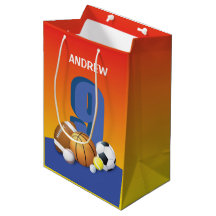 Boy 9th Birthday Sports Bollar