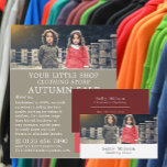 Boy and Girl, Children's Clothing Store Advert Flygblad<br><div class="desc">Barnens klädbutiksannonsörer i Affärskortet Store.</div>