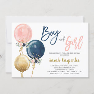 Boy and Girl Shower-inbjudan Inbjudningar
